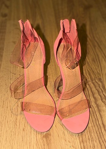 Pembe Stiletto Topuklu Kadın Ayakkabı - Görsel 2