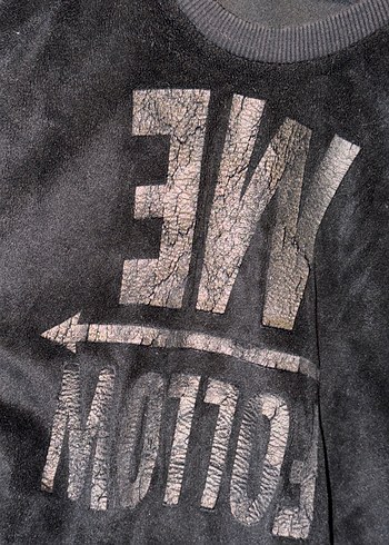 Siyah Süet Kadın Sweatshirt - Görsel 3