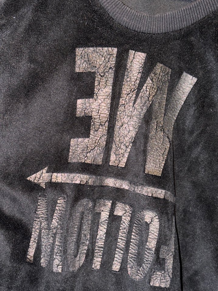 Siyah Süet Kadın Sweatshirt - Görsel 3