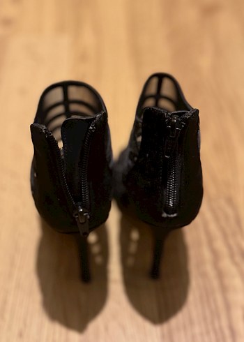Tokalı Siyah Gotik Platform Topuklu Kadın Ayakkabı - Görsel 3