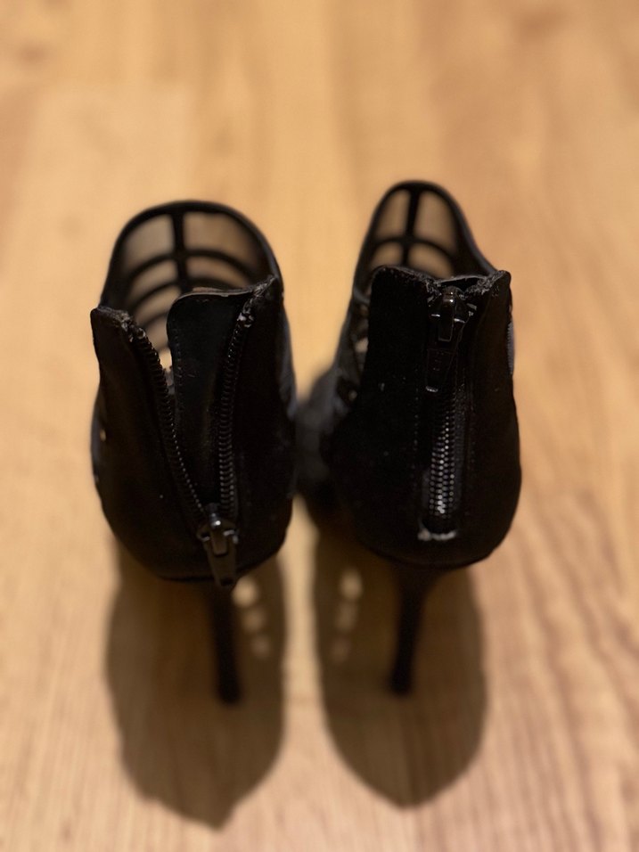 Tokalı Siyah Gotik Platform Topuklu Kadın Ayakkabı - Görsel 3