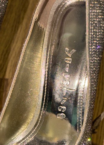 Altın Renkli Platform Topuklu Abiye Ayakkabı - Görsel 9