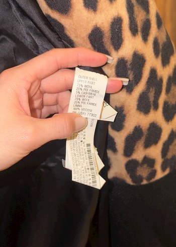 Kahverengi Leopar Desenli Süet Midi Kadın Kaban - Görsel 7