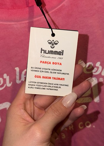 Hummel Pembe Baskılı Kadın Tişört - Görsel 3