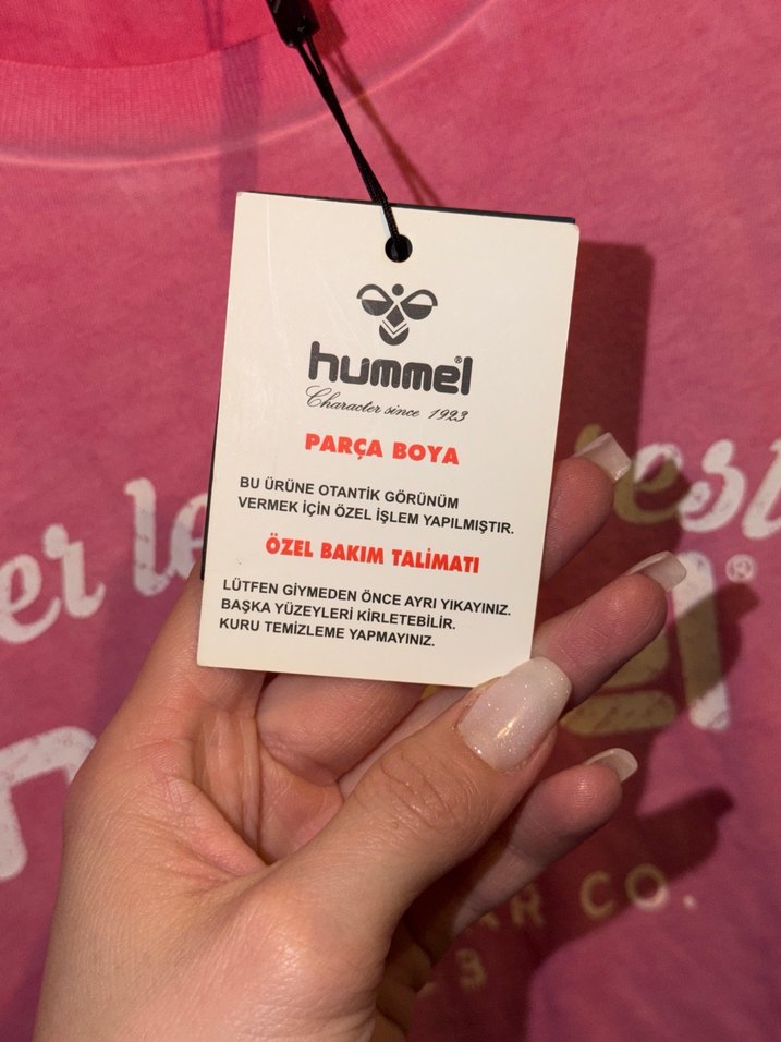 Hummel Pembe Baskılı Kadın Tişört - Görsel 3