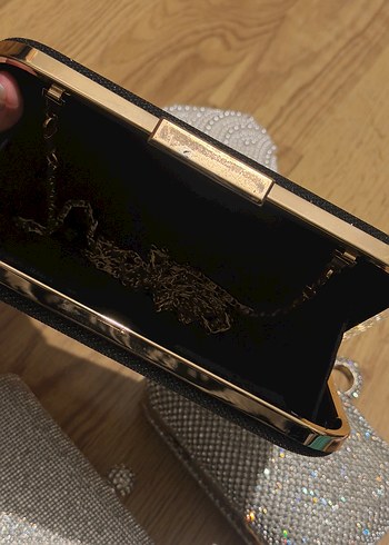 Kadın Gri Payetli Abiye Çanta - Görsel 6