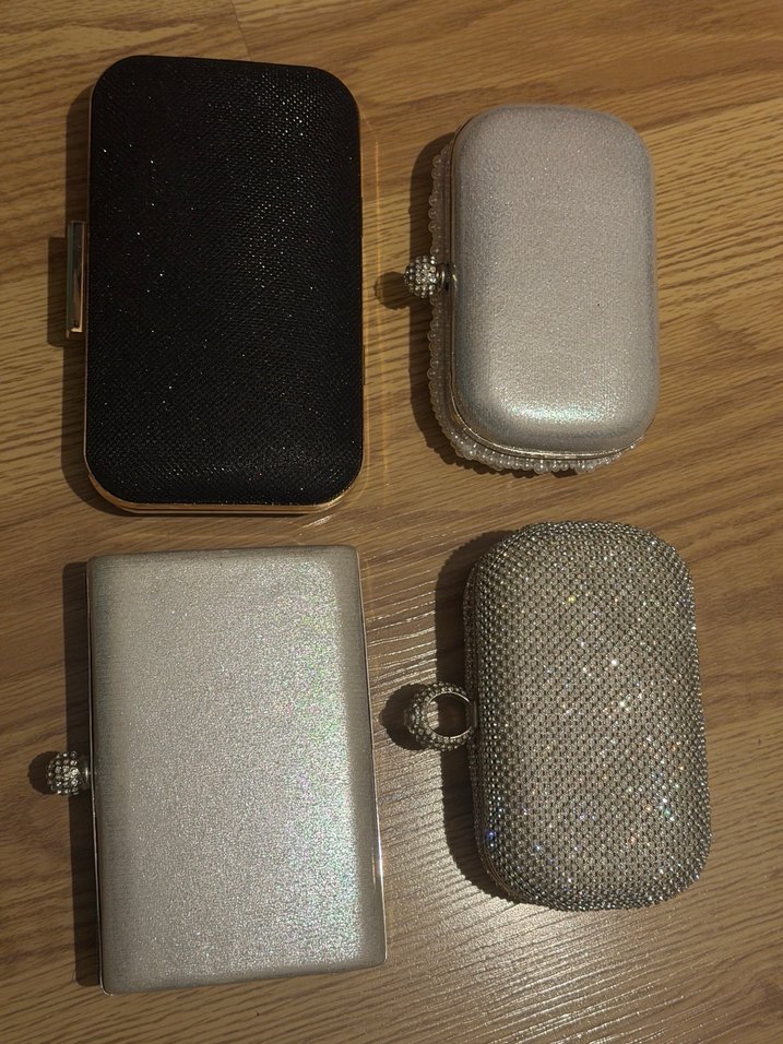 Kadın Gri Payetli Abiye Çanta - Görsel 2