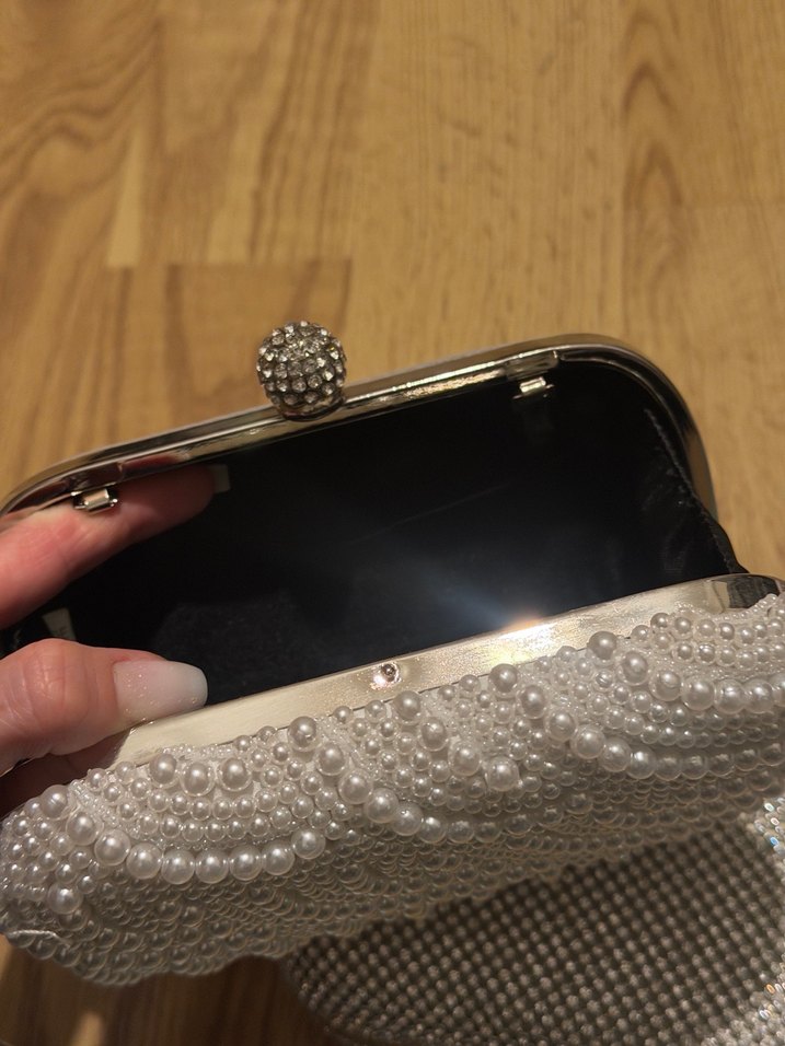 Kadın Gri Payetli Abiye Çanta - Görsel 4