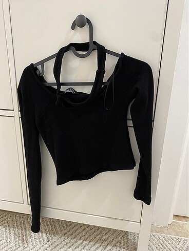 Bershka Bershka yaka detaylı crop top