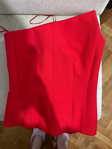 Zara kırmızı kore büstiyer xs