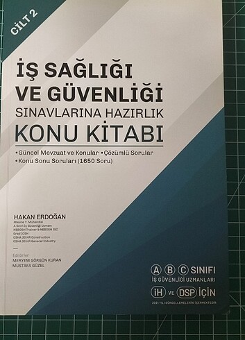 İş sağlığı ve güvenliği konu kitabı 