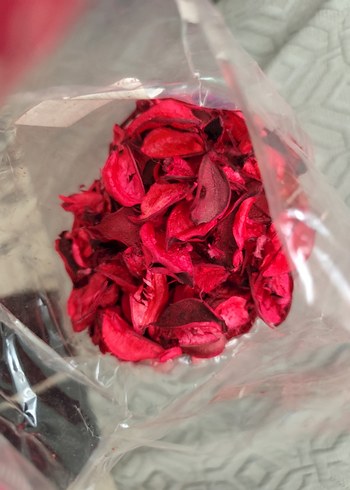 Kırmızı gül yaprakları - Görsel 3