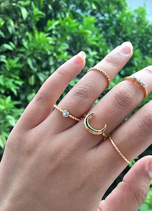 Accessorize 5li yüzük set