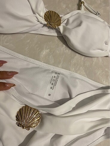 s Beden beyaz Renk Beyaz bikini takımı
