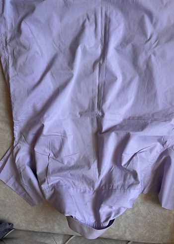 Erkek Lila Kısa Kollu Keten Gömlek - Görsel 4