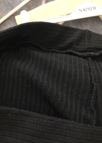 Siyah Kadın tayt boru Paça Pantolon - Görsel 3