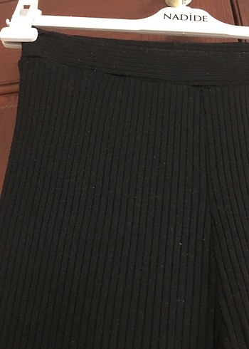 Siyah Kadın tayt boru Paça Pantolon - Görsel 2