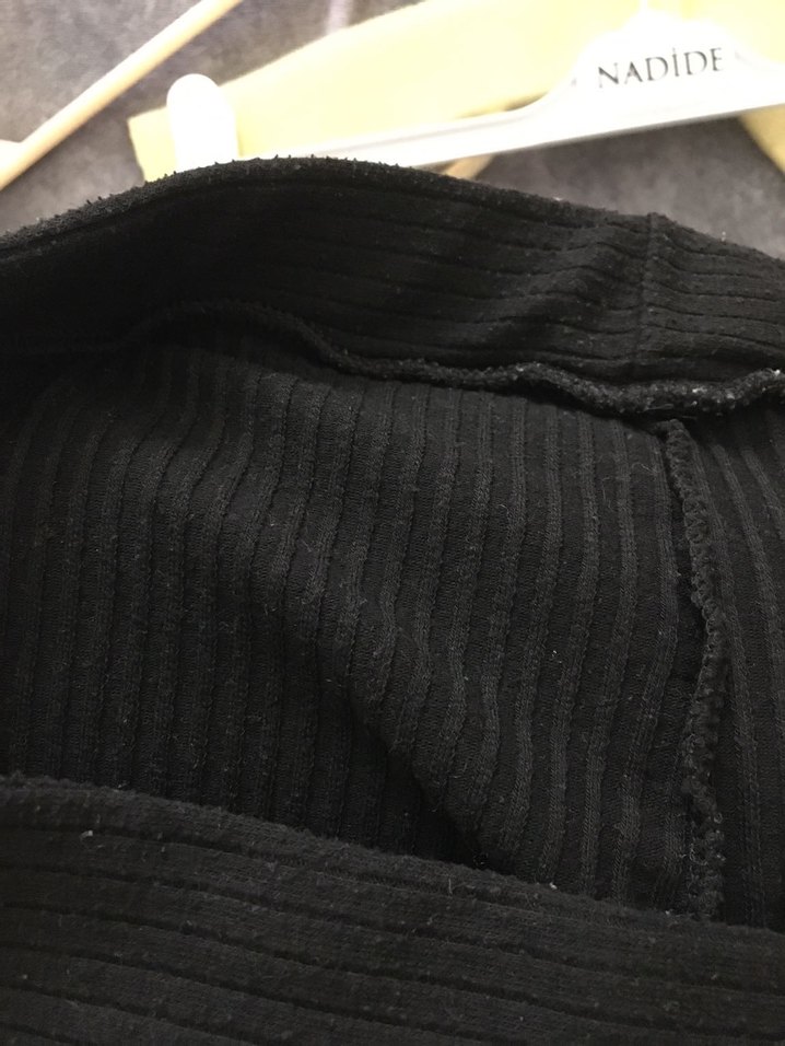 Siyah Kadın tayt boru Paça Pantolon - Görsel 3