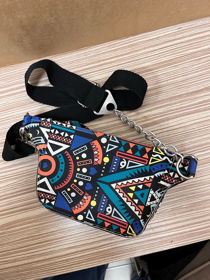 Renkli Baskılı Bohem Kadın Bel Çantası - Görsel 3