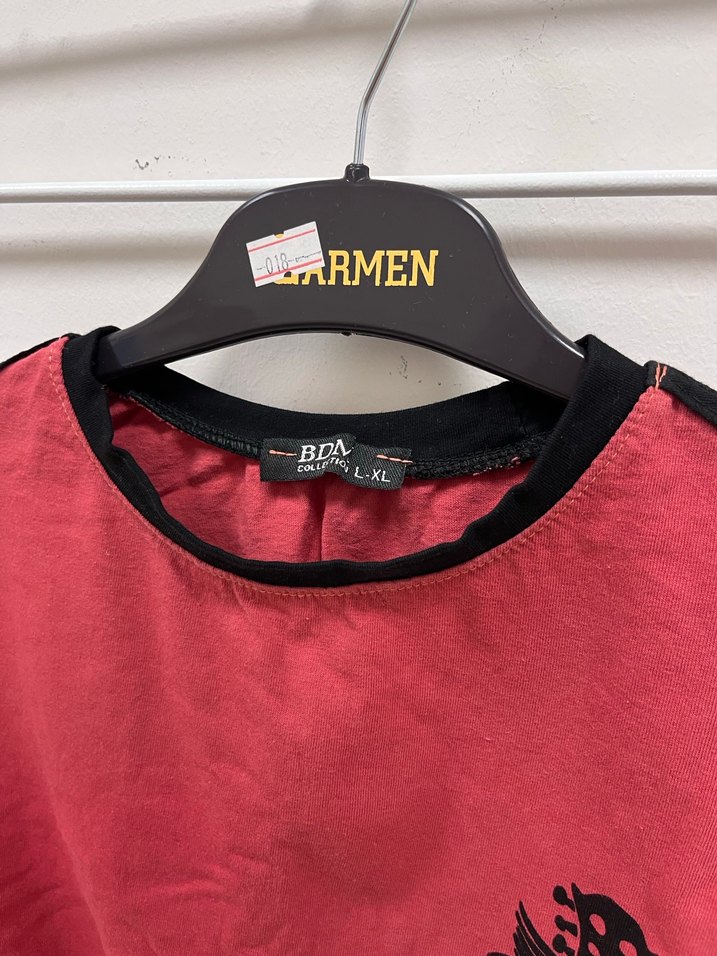 Beli lastikli gül kurusu yazlık tshirt crop - Görsel 2