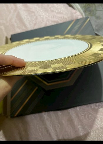 Parlak Altın Renkli Dekoratif Tabak - Görsel 3