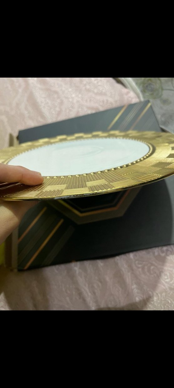 Parlak Altın Renkli Dekoratif Tabak - Görsel 3