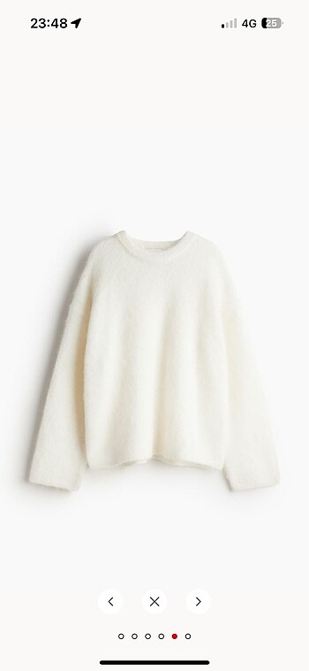 H&M tiftik karışımlı oversize kazak