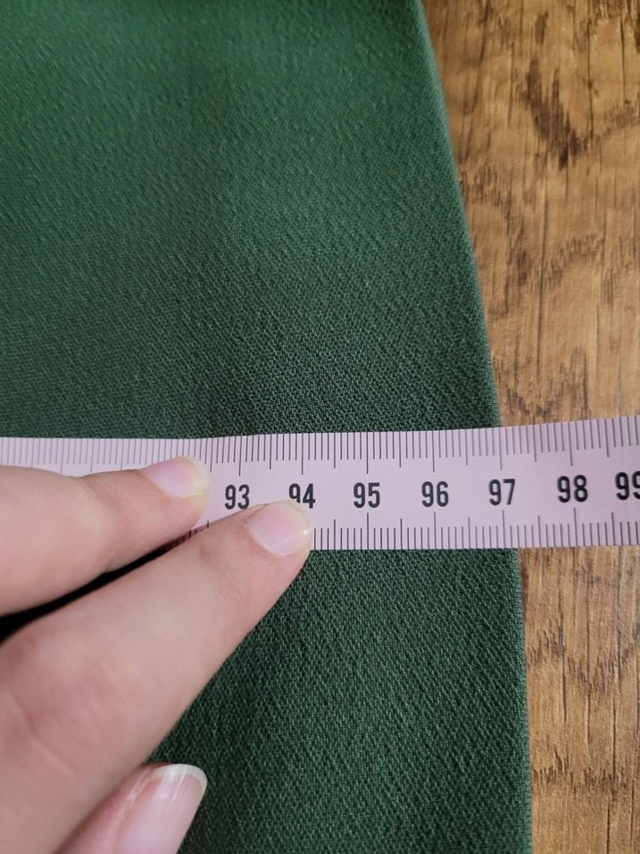 Kısa Kollu Midi Yeşil Elbise - Görsel 3