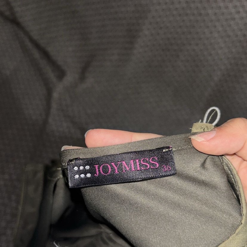 Yağ yeşili şık ofis elbise - Görsel 5