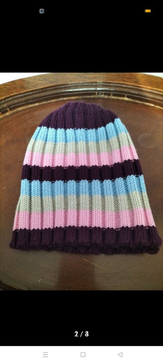 Renkli Örgü Kadın Bere - Görsel 3