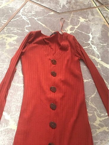 xs Beden bordo Renk Elbise