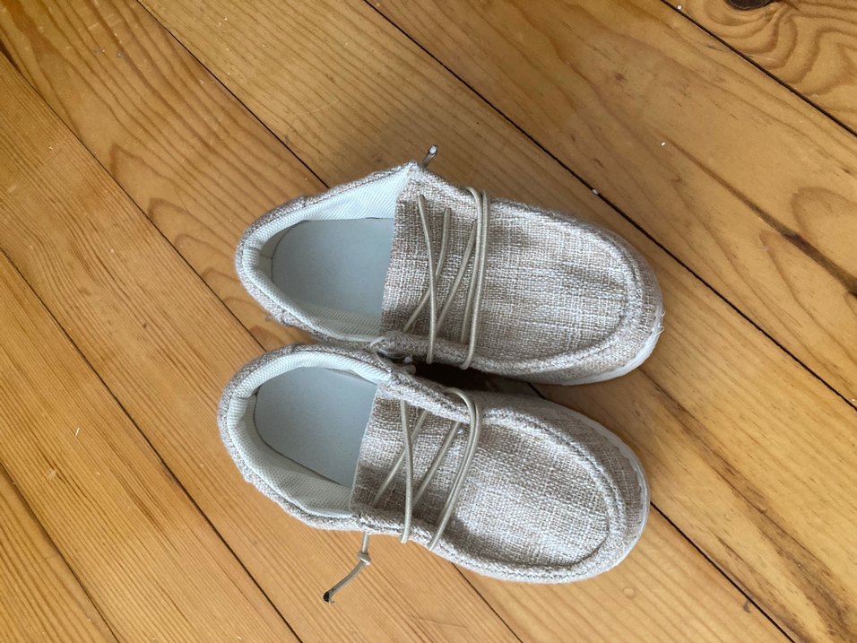 Bej Keten Erkek Çocuk Loafer Ayakkabı - Görsel 3