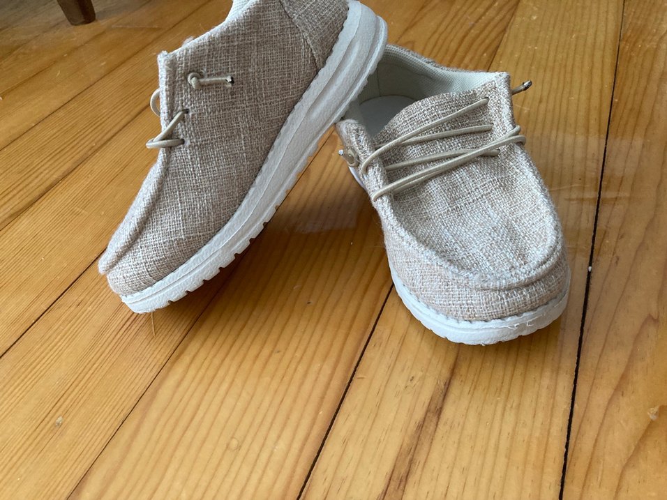 Bej Keten Erkek Çocuk Loafer Ayakkabı - Görsel 2