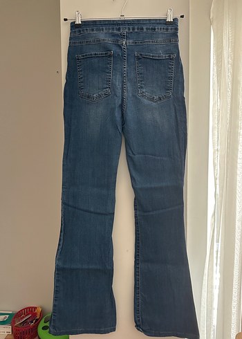 Trendyol & Milla Kadın Mavi Kemerli Denim Jean