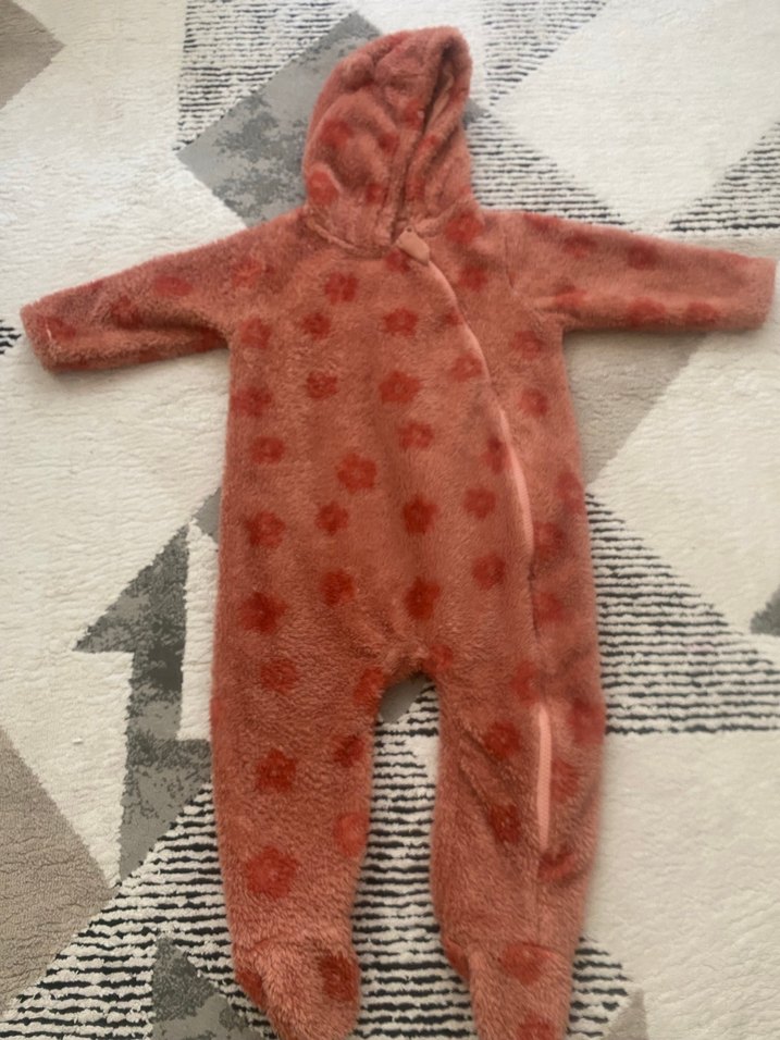 Kahverengi Kürklü Bebek Tulum - Görsel 2