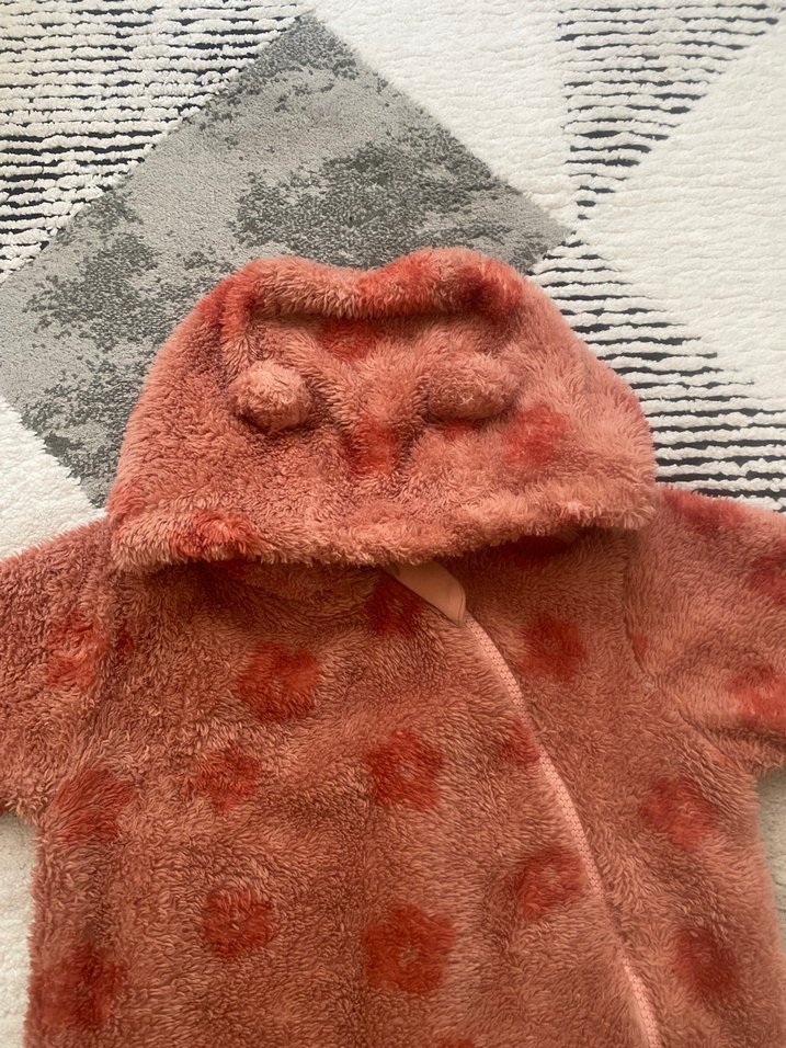 Kahverengi Kürklü Bebek Tulum - Görsel 4