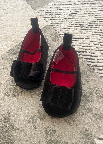 Kız Çocuk Siyah Rugan Babet Ayakkabı - Görsel 2