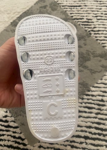 Çiçekli Renkli Kız Terliği Velcro - Görsel 3