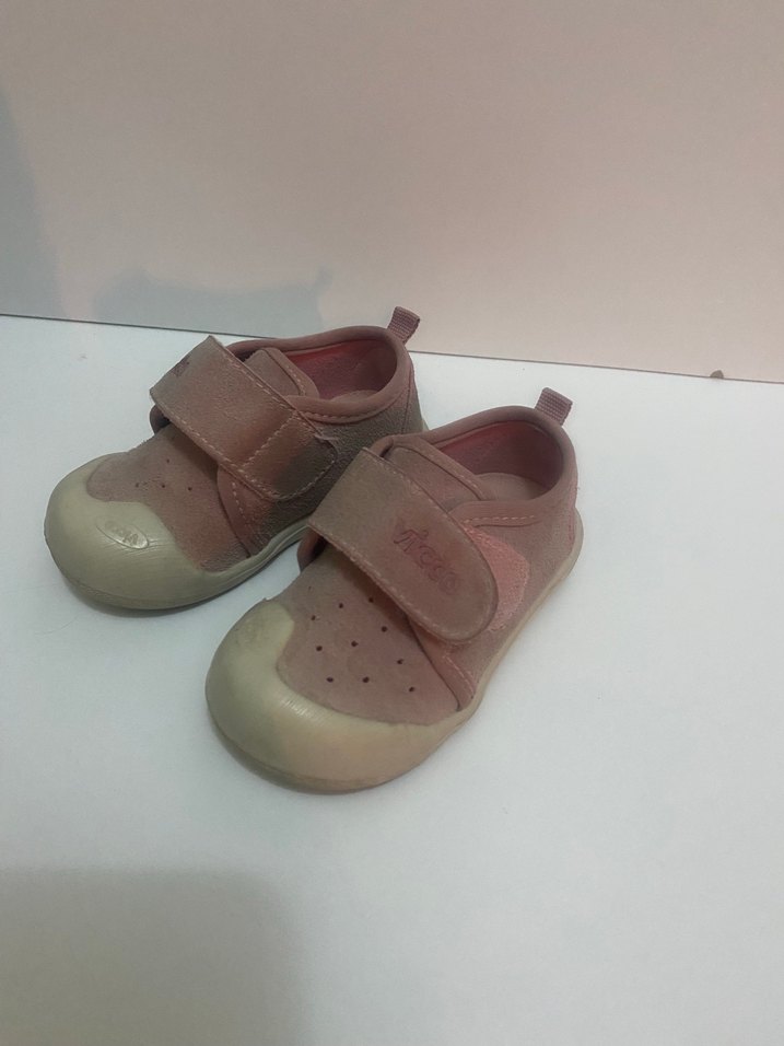 Kız Bebek İlk Adım Ayakkabısı Pembe Cırtlı - Görsel 2
