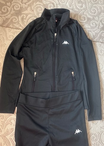 Kızlar için Siyah Fermuarlı Eşofman Takımı - Görsel 2