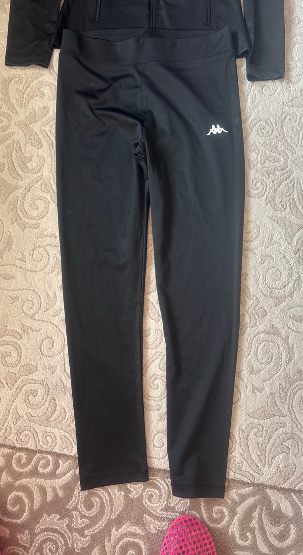 Kızlar için Siyah Fermuarlı Eşofman Takımı - Görsel 4