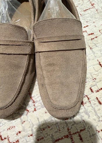 Shoes more Bej Süet Kadın Loafer - Görsel 5