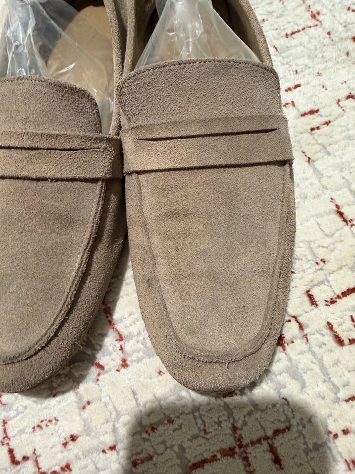 Shoes more Bej Süet Kadın Loafer - Görsel 5