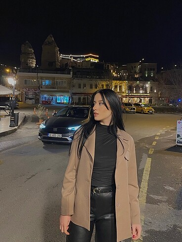 m Beden kahverengi Renk Blazer Ceket