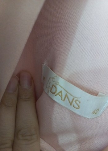 Bej Drapeli Uzun Askılı Kadın Elbise - Görsel 3