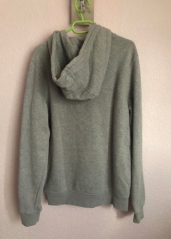 s Beden gri Renk Tommy Jeans Gri Pamuklu Kapüşonlu Sweatshirt