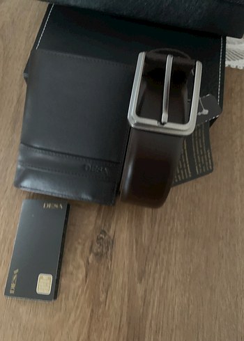 DESA Erkek Kahverengi Deri Cüzdan ve Kemer Seti - Görsel 10