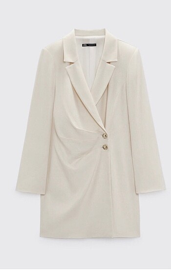 Zara Zara Keten Karışımlı Blazer Elbise