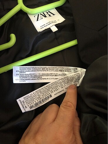 xs Beden Zara Kruvaze Sarı Düğmeli Blazer Ceket
