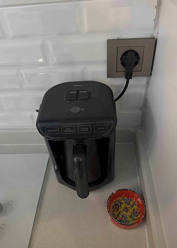 Siyah Elektrikli Kahve Makinesi